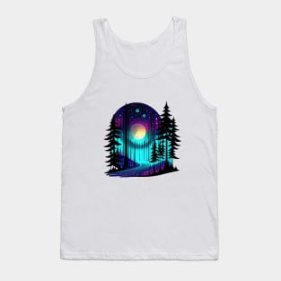 Galactic Forest IV - White BG Tank Top